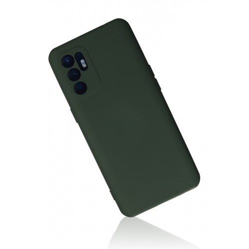 Newface Oppo Reno 6 Kılıf Nano içi Kadife Silikon - Koyu Yeşil Newface Oppo Reno 6 Kılıf Nano içi Kadife Silikon - Koyu Yeşil