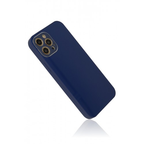 Newface iPhone 12 Pro Kılıf Glass Kapak - Lacivert Newface iPhone 12 Pro Kılıf Glass Kapak - Lacivert