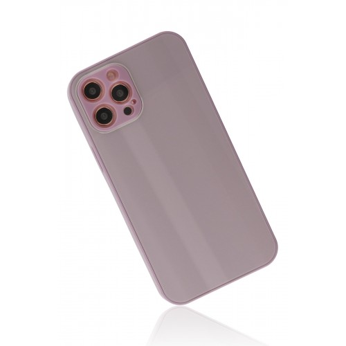 Newface iPhone 12 Pro Kılıf Glass Kapak - Mor Newface iPhone 12 Pro Kılıf Glass Kapak - Mor