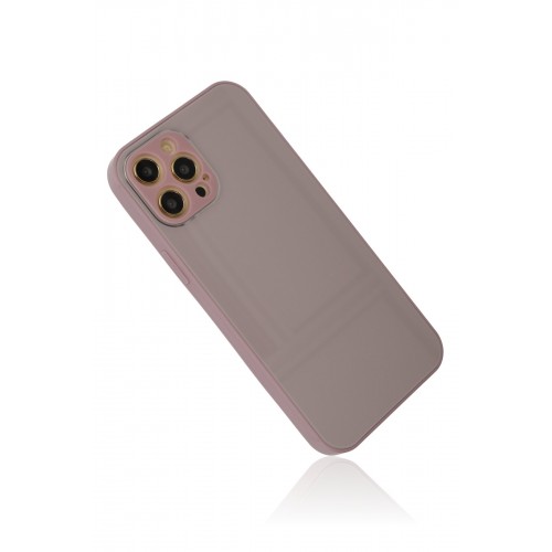 Newface iPhone 12 Pro Kılıf Glass Kapak - Mor Newface iPhone 12 Pro Kılıf Glass Kapak - Mor