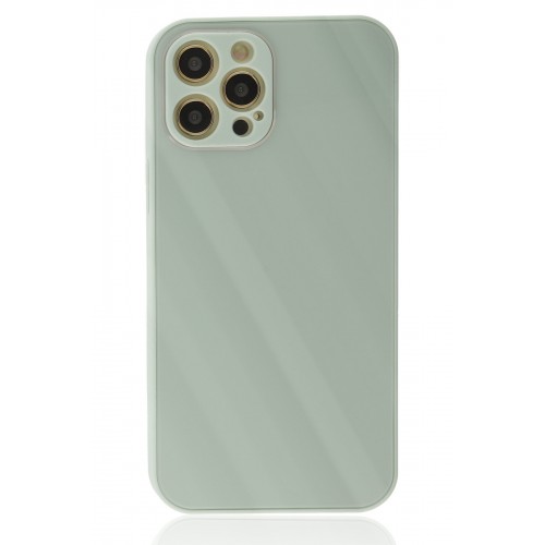 Newface iPhone 12 Pro Kılıf Glass Kapak - Turkuaz Newface iPhone 12 Pro Kılıf Glass Kapak - Turkuaz