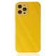 Newface iPhone 12 Pro Kılıf Glass Kapak - Sarı Newface iPhone 12 Pro Kılıf Glass Kapak - Sarı