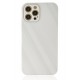 Newface iPhone 12 Pro Max Kılıf Glass Kapak - Beyaz Newface iPhone 12 Pro Max Kılıf Glass Kapak - Beyaz