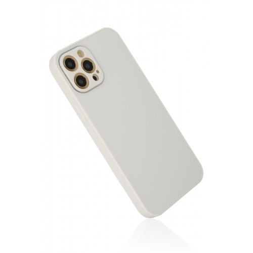 Newface iPhone 12 Pro Max Kılıf Glass Kapak - Beyaz Newface iPhone 12 Pro Max Kılıf Glass Kapak - Beyaz
