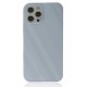 Newface iPhone 12 Pro Max Kılıf Glass Kapak - Sky Blue Newface iPhone 12 Pro Max Kılıf Glass Kapak - Sky Blue