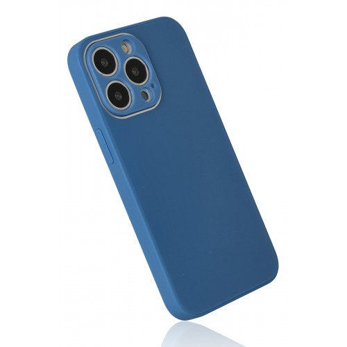 Newface iPhone 13 Pro Kılıf Glass Kapak - Mavi Newface iPhone 13 Pro Kılıf Glass Kapak - Mavi