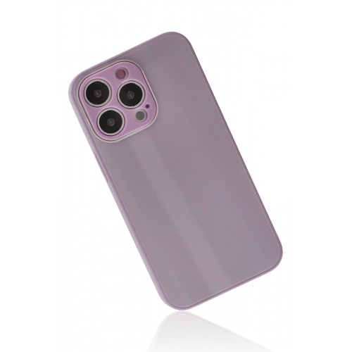 Newface iPhone 13 Pro Kılıf Glass Kapak - Mor Newface iPhone 13 Pro Kılıf Glass Kapak - Mor