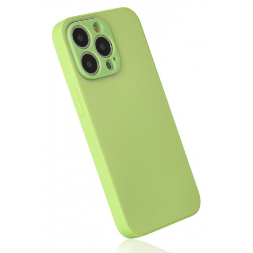 Newface iPhone 13 Pro Max Kılıf Glass Kapak - Açık Yeşil Newface iPhone 13 Pro Max Kılıf Glass Kapak - Açık Yeşil