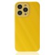 Newface iPhone 13 Pro Max Kılıf Glass Kapak - Sarı Newface iPhone 13 Pro Max Kılıf Glass Kapak - Sarı