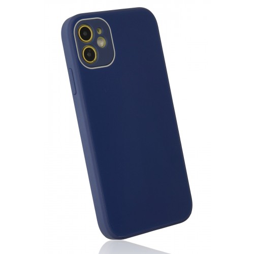 Newface iPhone 12 Kılıf Glass Kapak - Lacivert Newface iPhone 12 Kılıf Glass Kapak - Lacivert