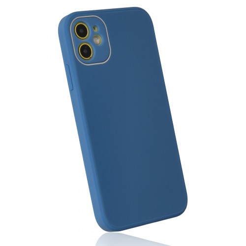 Newface iPhone 12 Kılıf Glass Kapak - Mavi Newface iPhone 12 Kılıf Glass Kapak - Mavi