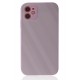 Newface iPhone 12 Kılıf Glass Kapak - Mor Newface iPhone 12 Kılıf Glass Kapak - Mor