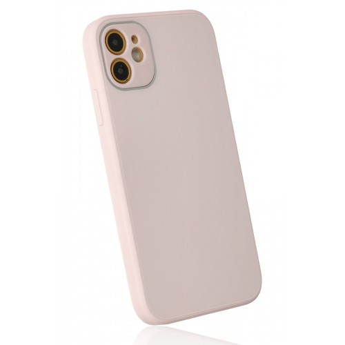 Newface iPhone 12 Kılıf Glass Kapak - Pembe Newface iPhone 12 Kılıf Glass Kapak - Pembe