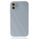 Newface iPhone 12 Kılıf Glass Kapak - Sky Blue Newface iPhone 12 Kılıf Glass Kapak - Sky Blue