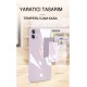 Newface iPhone 12 Kılıf Glass Kapak - Sky Blue Newface iPhone 12 Kılıf Glass Kapak - Sky Blue