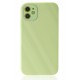 Newface iPhone 12 Kılıf Glass Kapak - Açık Yeşil Newface iPhone 12 Kılıf Glass Kapak - Açık Yeşil