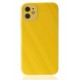 Newface iPhone 12 Kılıf Glass Kapak - Sarı Newface iPhone 12 Kılıf Glass Kapak - Sarı