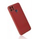 Newface Realme C25s Kılıf Glass Kapak - Bordo Newface Realme C25s Kılıf Glass Kapak - Bordo