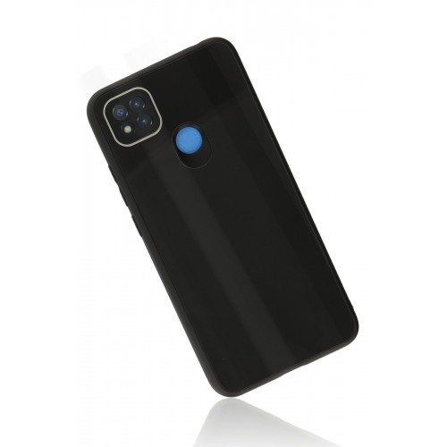 Newface Xiaomi Redmi 9C Kılıf Glass Kapak - Siyah Newface Xiaomi Redmi 9C Kılıf Glass Kapak - Siyah