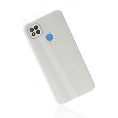 Newface Xiaomi Redmi 9C Kılıf Glass Kapak - Beyaz Newface Xiaomi Redmi 9C Kılıf Glass Kapak - Beyaz
