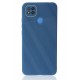 Newface Xiaomi Redmi 9C Kılıf Glass Kapak - Mavi Newface Xiaomi Redmi 9C Kılıf Glass Kapak - Mavi