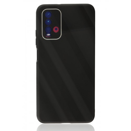 Newface Xiaomi Redmi 9T Kılıf Glass Kapak - Siyah Newface Xiaomi Redmi 9T Kılıf Glass Kapak - Siyah