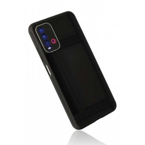 Newface Xiaomi Redmi 9T Kılıf Glass Kapak - Siyah Newface Xiaomi Redmi 9T Kılıf Glass Kapak - Siyah