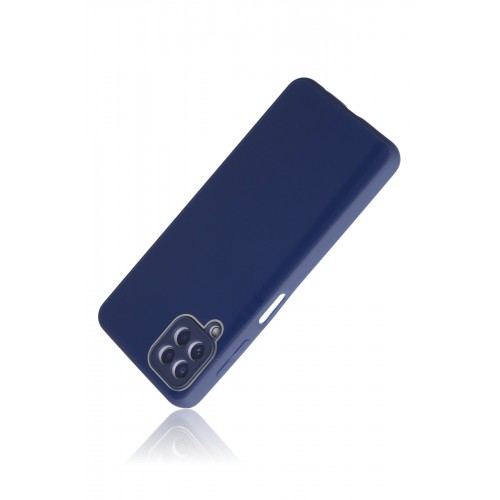 Newface Samsung Galaxy M32 Kılıf Glass Kapak - Lacivert Newface Samsung Galaxy M32 Kılıf Glass Kapak - Lacivert