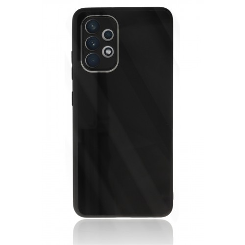 Newface Samsung Galaxy A32 Kılıf Glass Kapak - Siyah Newface Samsung Galaxy A32 Kılıf Glass Kapak - Siyah