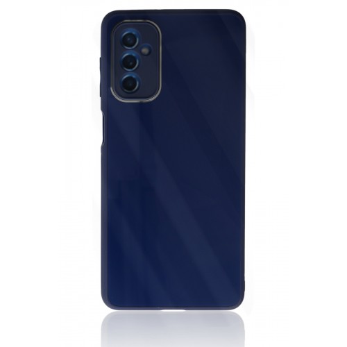 Newface Samsung Galaxy M52 5G Kılıf Glass Kapak - Lacivert Newface Samsung Galaxy M52 5G Kılıf Glass Kapak - Lacivert