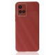 Newface Vivo Y33S Kılıf Glass Kapak - Bordo Newface Vivo Y33S Kılıf Glass Kapak - Bordo