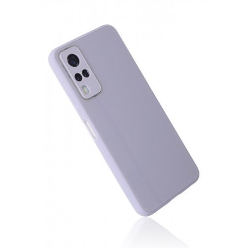 Newface Vivo Y51A Kılıf Glass Kapak - Lila Newface Vivo Y51A Kılıf Glass Kapak - Lila