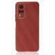 Newface Vivo Y51A Kılıf Glass Kapak - Bordo Newface Vivo Y51A Kılıf Glass Kapak - Bordo