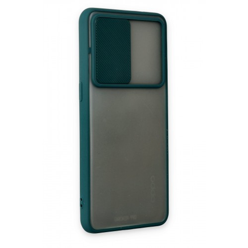 Newface Oppo Reno 6 Kılıf Palm Buzlu Kamera Sürgülü Silikon - Yeşil Newface Oppo Reno 6 Kılıf Palm Buzlu Kamera Sürgülü Silikon - Yeşil
