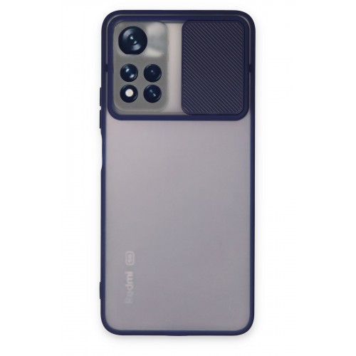 Newface Xiaomi Redmi Note 11T Kılıf Palm Buzlu Kamera Sürgülü Silikon - Lacivert Newface Xiaomi Redmi Note 11T Kılıf Palm Buzlu Kamera Sürgülü Silikon - Lacivert