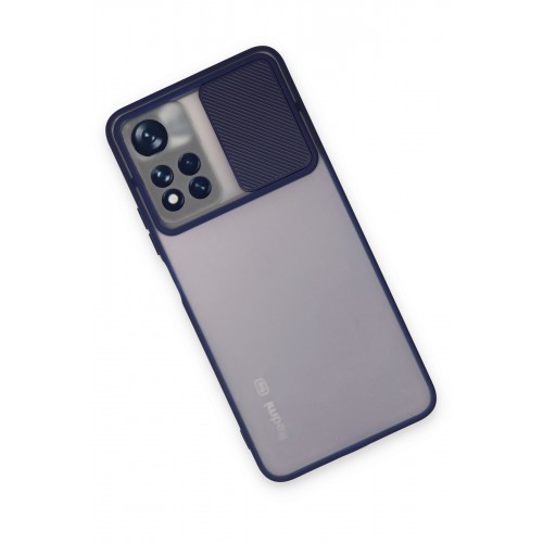 Newface Xiaomi Redmi Note 11T Kılıf Palm Buzlu Kamera Sürgülü Silikon - Lacivert Newface Xiaomi Redmi Note 11T Kılıf Palm Buzlu Kamera Sürgülü Silikon - Lacivert