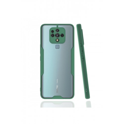 Newface Tecno Camon 16 Kılıf Platin Silikon - Yeşil Newface Tecno Camon 16 Kılıf Platin Silikon - Yeşil