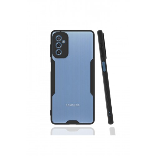 Newface Samsung Galaxy M52 5G Kılıf Platin Silikon - Siyah Newface Samsung Galaxy M52 5G Kılıf Platin Silikon - Siyah
