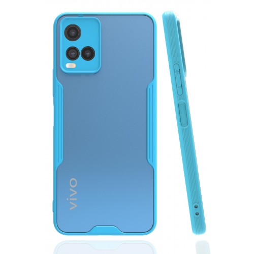 Newface Vivo Y33S Kılıf Platin Silikon - Mavi Newface Vivo Y33S Kılıf Platin Silikon - Mavi