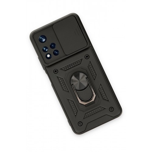Newface Xiaomi Redmi Note 11T Kılıf Pars Lens Yüzüklü Silikon - Siyah Newface Xiaomi Redmi Note 11T Kılıf Pars Lens Yüzüklü Silikon - Siyah