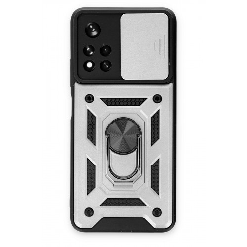 Newface Xiaomi Redmi Note 11T Kılıf Pars Lens Yüzüklü Silikon - Gümüş Newface Xiaomi Redmi Note 11T Kılıf Pars Lens Yüzüklü Silikon - Gümüş
