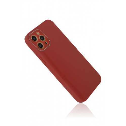 Newface iPhone 12 Pro Kılıf Glass Kapak - Bordo Newface iPhone 12 Pro Kılıf Glass Kapak - Bordo