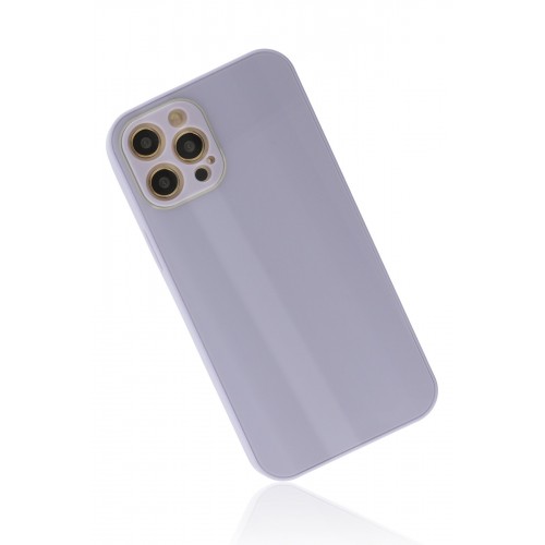 Newface iPhone 12 Pro Kılıf Glass Kapak - Lila Newface iPhone 12 Pro Kılıf Glass Kapak - Lila