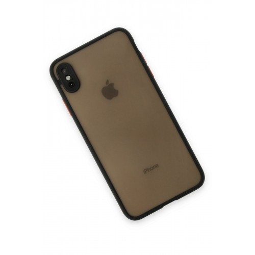Newface iPhone XS Kılıf Montreal Silikon Kapak - Siyah Newface iPhone XS Kılıf Montreal Silikon Kapak - Siyah