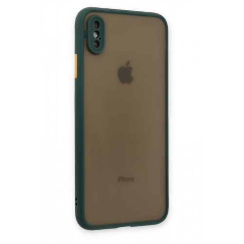 Newface iPhone XS Kılıf Montreal Silikon Kapak - Yeşil Newface iPhone XS Kılıf Montreal Silikon Kapak - Yeşil