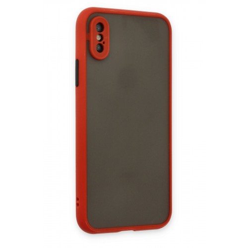 Newface iPhone XS Kılıf Montreal Silikon Kapak - Kırmızı Newface iPhone XS Kılıf Montreal Silikon Kapak - Kırmızı