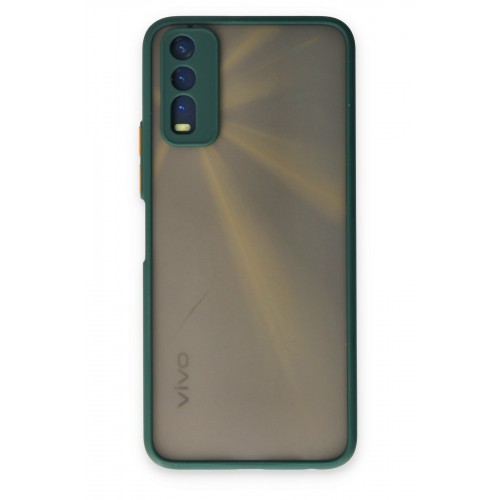 Newface Vivo Y11S Kılıf Montreal Silikon Kapak - Yeşil Newface Vivo Y11S Kılıf Montreal Silikon Kapak - Yeşil