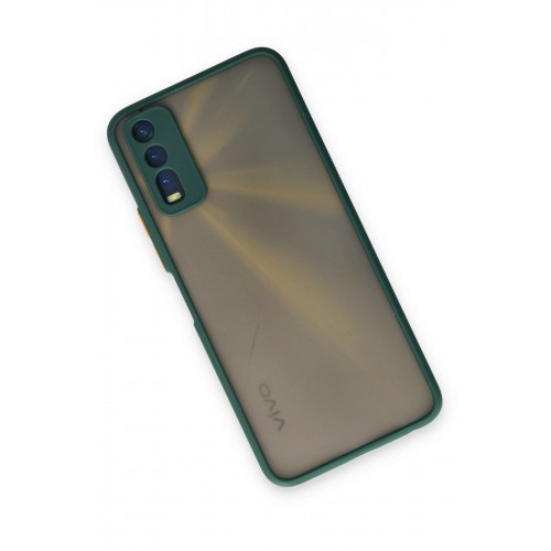 Newface Vivo Y11S Kılıf Montreal Silikon Kapak - Yeşil Newface Vivo Y11S Kılıf Montreal Silikon Kapak - Yeşil