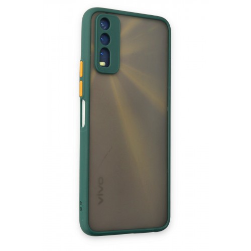 Newface Vivo Y11S Kılıf Montreal Silikon Kapak - Yeşil Newface Vivo Y11S Kılıf Montreal Silikon Kapak - Yeşil