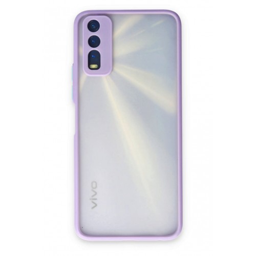 Newface Vivo Y11S Kılıf Montreal Silikon Kapak - Mor